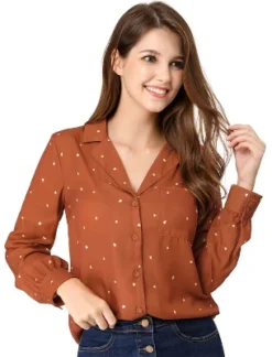 Allegra K Women's Heart Polka Dots Button Up Notched Lapel V Neck Shirts 19 Allegra K Women's Heart Polka Dots Button Up Notched Lapel V Neck Shirts -CUPSHE Store GUEST 008bb96d c9c7 444c 8e9b 017b3751e562