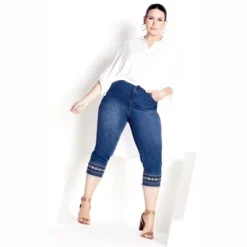 Women's Plus Size Lola Detail Jean - Mid Wash | AVENUE -CUPSHE Store GUEST 00933464 95ec 44a9 a9bf 5ceb3d87afdc
