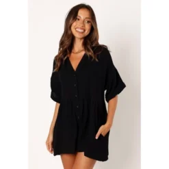 Petal And Pup Womens Winny Romper - Black 0 -CUPSHE Store GUEST 02e7a1e8 d308 4fd0 bf85 44c013bf2e8f