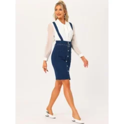 Allegra K Women's High Waist Button Front Pencil Bodycon Overalls With Belt Suspender 6 Allegra K Women's High Waist Button Front Pencil Bodycon Overalls With Belt Suspender -CUPSHE Store GUEST 0436f4ea 7d6d 4bb7 801b ed2c9f1c2f09