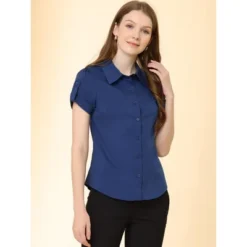 Allegra K Women's Elegant Roll-Up Short Sleeve Work Button-Down Shirts 8 Allegra K Women's Elegant Roll-Up Short Sleeve Work Button-Down Shirts -CUPSHE Store GUEST 077a31f9 7e2d 4127 9062 327ad5e7d65d