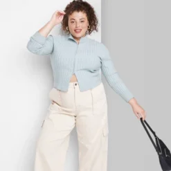 Women's Fitted Mock Turtleneck Zip-Up Cardigan - Wild Fable™ -CUPSHE Store GUEST 0795d7a9 7240 412d 9699 a819802075c1