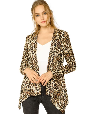 Allegra K Women's Halloween Long Sleeves Open Front Asymmetric Hem Lightweight Cardigan 7 Allegra K Women's Halloween Long Sleeves Open Front Asymmetric Hem Lightweight Cardigan - Image 7