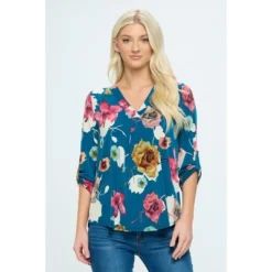WEST K Women's Hollie Roll-tab Sleeve Blouse -CUPSHE Store GUEST 0af10f14 2987 4ef1 9b27 6716f317d33e