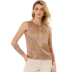 Allegra K Women's Satin Round Neck Sleeveless Work Office Pleated Blouse 17 Allegra K Women's Satin Round Neck Sleeveless Work Office Pleated Blouse -CUPSHE Store GUEST 0bb7949d e181 4edf 9724 e5241882bfe0