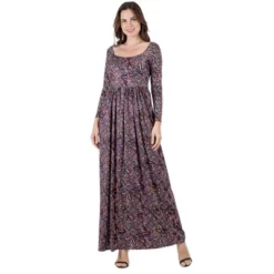 24seven Comfort Apparel Womens Fall Floral Long Sleeve Pleated Maxi Dress 7 24seven Comfort Apparel Womens Fall Floral Long Sleeve Pleated Maxi Dress -CUPSHE Store GUEST 12097ae0 9a9e 4498 b85a 6902e7f83f57