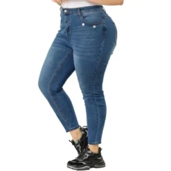 Agnes Orinda Women's Plus Size Denim Mid-Rise Stretch Washed Skinny Jeans -CUPSHE Store GUEST 1365cbd6 03e5 428c b46c ce3a81623e15