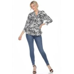 Women's Pleated Casual Floral Blouse - White Mark 11 Women's Pleated Casual Floral Blouse - White Mark -CUPSHE Store GUEST 145e4a3b 85c3 45ec b89f 13d0a8a0fc49