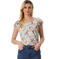 Allegra K Women's Chiffon Ruffle Sleeve Square Neck Floral Print Layered Blouse 30 Allegra K Women's Chiffon Ruffle Sleeve Square Neck Floral Print Layered Blouse -CUPSHE Store GUEST 1868d10a 19a9 4830 8c1d ee5b77923631