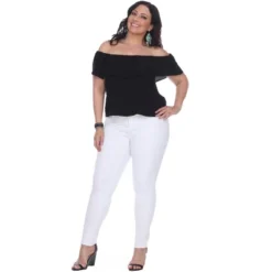 Women's Plus Size Super Stretch White Denim - White Mark -CUPSHE Store GUEST 1beaebeb 4937 4fe9 a766 551db6edbb3f