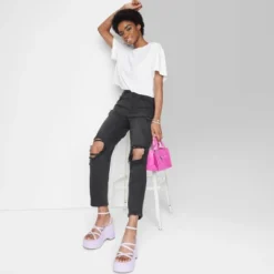 Women's Super-High Rise Curvy Tapered Jeans - Wild Fable™ Black Wash 6 Women's Super-High Rise Curvy Tapered Jeans - Wild Fable™ Black Wash -CUPSHE Store GUEST 1e9c43f6 7a7d 4e3a be9f 8e773cff48ba