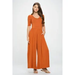 WEST K Women's Jana Short Sleeve Knit Jumpsuit -CUPSHE Store GUEST 1f370bfd f1a8 4c6d b416 e7d00b2db127