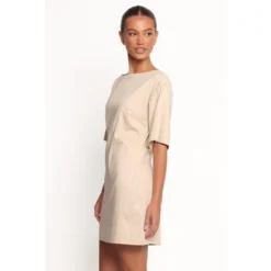 Petal And Pup Thorne Mini Dress - Beige S