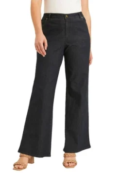 June + Vie By Roaman's Women’s Plus Size Curvie Fit Wide-Leg Jeans -CUPSHE Store GUEST 26cb3250 fb33 453c a51f 9a393c3ec2c4