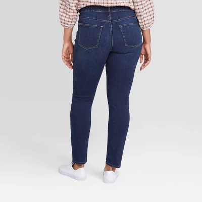 Women's Mid-Rise Skinny Jeans - Universal Thread™ Blue 6 Women's Mid-Rise Skinny Jeans - Universal Thread™ Blue - Image 6