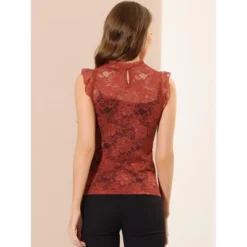 Allegra K Women's Sleeveless Blouse See Through Ruffle Semi Sheer Floral Lace Top 10 Allegra K Women's Sleeveless Blouse See Through Ruffle Semi Sheer Floral Lace Top -CUPSHE Store GUEST 29f6329a 76bd 4cc5 b2b3 8a482d02e346