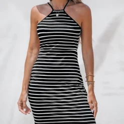 Women's Striped Cami Backless Mini Dress - Cupshe -CUPSHE Store GUEST 2cf74332 0b02 47a4 9d14 185e51023227