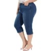 Agnes Orinda Women's Plus Size Jeans Zipper Back Yoke Stretch Roll Up Cuff Denim Pants -CUPSHE Store GUEST 2fd22208 5f96 412b 82d7 afd7f652ed26