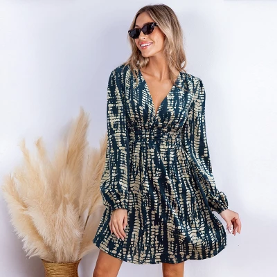 Women's Bohemian Chic Printed Dress With Flattering Silhouette - Cupshe 1 Women's Bohemian Chic Printed Dress With Flattering Silhouette - Cupshe