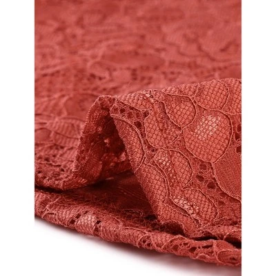 Allegra K Women's Sleeveless Blouse See Through Ruffle Semi Sheer Floral Lace Top 5 Allegra K Women's Sleeveless Blouse See Through Ruffle Semi Sheer Floral Lace Top - Image 5