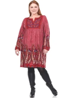 Women's Plus Size Apolline Embroidered Sweater Dress - White Mark -CUPSHE Store GUEST 339b6957 4756 4671 b540 70857fb7ae72