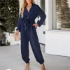 Women's Belted Jogger Jumpsuits - Cupshe -CUPSHE Store GUEST 37bdaab5 e125 4bfd a9b1 e37620d36fac