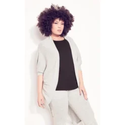 Women's Plus Size Super Soft 3/4 Sleeve Cardigan - Gray | ZIM & ZOE 14 Women's Plus Size Super Soft 3/4 Sleeve Cardigan - Gray | ZIM & ZOE -CUPSHE Store GUEST 397762cd 8fbf 4f16 8000 71133fc00c2c