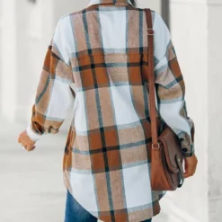 Women's Long Sleeve Plaid Oversized Shirt - Cupshe -CUPSHE Store GUEST 3a30febf 8b85 4756 8951 4825f1114ba5