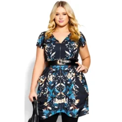 Women's Plus Size Emma Tunic - Navy | CITY CHIC -CUPSHE Store GUEST 3c22eff6 59c1 489a a118 5210bab9fa0c