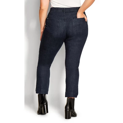 Women's Plus Size Greer Jean - Dark Wash | AVENUE 1 Women's Plus Size Greer Jean - Dark Wash | AVENUE