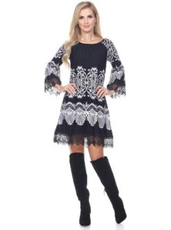 Women's 3/4 Bell Sleeves Alta Dress - White Mark -CUPSHE Store GUEST 3d839928 c415 4545 a912 43caacf572d5