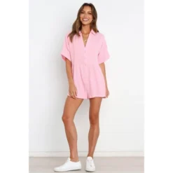 Petal And Pup Womens Winny Romper - Pink 2