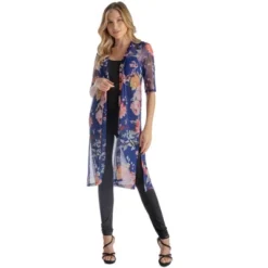24seven Comfort Apparel Plus Size Navy Floral Print Knee Length Sheer Cardigan 11 24seven Comfort Apparel Plus Size Navy Floral Print Knee Length Sheer Cardigan -CUPSHE Store GUEST 43ff615e 0acc 4708 bb44 7495895d2b39