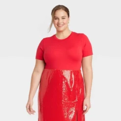 Women's Slim Fit Short Sleeve Seamless Baby T-Shirt - A New Day™ -CUPSHE Store GUEST 45eb60f6 b59a 41de a6de 1e946d645339