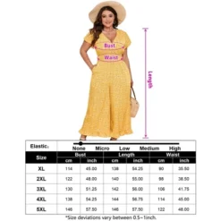 Coolmee Womens Plus Size Jumpsuits Vintage Short Flutter Sleeve Ruffled Hem Floral Printed Wide Leg V Neck Romper Long Jumpsuit 4XL Yellow Flowers 8 Coolmee Womens Plus Size Jumpsuits Vintage Short Flutter Sleeve Ruffled Hem Floral Printed Wide Leg V Neck Romper Long Jumpsuit 4XL Yellow Flowers -CUPSHE Store GUEST 47fcee33 444f 407d b5b7 b81458f14da7