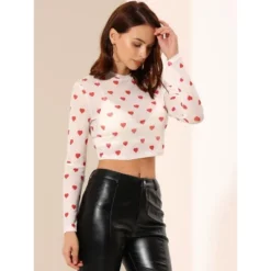 Allegra K Women's Semi-Sheer Party Heart Crop Tops Mesh Blouses 11 Allegra K Women's Semi-Sheer Party Heart Crop Tops Mesh Blouses -CUPSHE Store GUEST 4851c558 57ae 4462 aefc 7405bfdd9df3