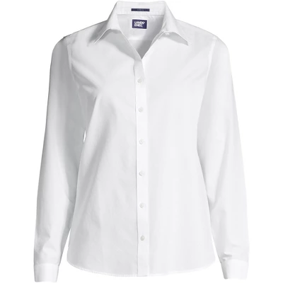 Lands' End Women's No Iron Supima Cotton Long Sleeve Shirt 2 Lands' End Women's No Iron Supima Cotton Long Sleeve Shirt - Image 2