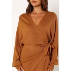 Petal And Pup Nova Wrap Knit Midi Dress -CUPSHE Store GUEST 55984e46 fb5d 4af1 b3f0 e092563e76ad