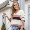 Women's Striped Drop Sleeve Rib Sweater - Cupshe -CUPSHE Store GUEST 59bf1604 a7a3 41b9 8c98 6777289c9322
