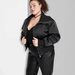 Women's Satin Bomber Jacket - Wild Fable™ 7 Women's Satin Bomber Jacket - Wild Fable™ -CUPSHE Store GUEST 5a2e537b 386f 4b86 b4c1 4c96042aeab6