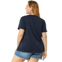 Agnes Orinda Women's Plus Size Top V Neck Floral Print Peplum Summer T Shirt -CUPSHE Store GUEST 6113d775 1522 403e a643 eb2cc80f4d20