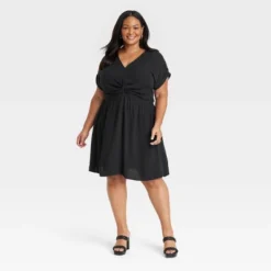 Women's Short Sleeve Twist-Front V-Neck Woven Sundress Dress - Ava & Viv™ 7 Women's Short Sleeve Twist-Front V-Neck Woven Sundress Dress - Ava & Viv™ -CUPSHE Store GUEST 652f788b 3ffa 4aa0 96b5 e1dbe7d7a144