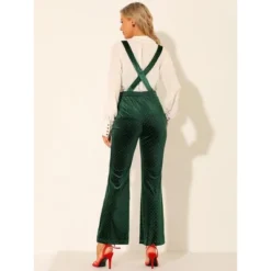 Allegra K Women's Velvet Wide Leg Retro Shiny Glitter Overalls Jumpsuits Pants -CUPSHE Store GUEST 655d4fd0 a53b 4587 a08f 993b41314991