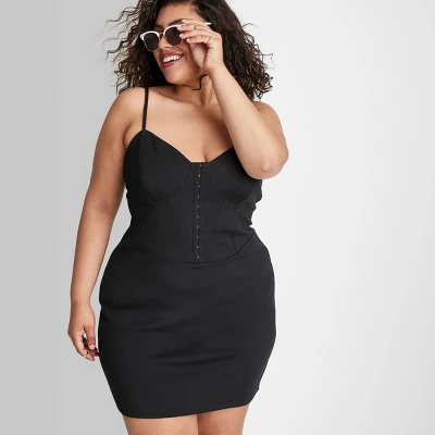 Women's Sleeveless Corset Mini Knit Bodycon Dress - Wild Fable™ 3 Women's Sleeveless Corset Mini Knit Bodycon Dress - Wild Fable™ - Image 3