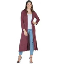 24seven Comfort Apparel Womens Long Duster Open Front Knit Cardigan -CUPSHE Store GUEST 67c4eff6 5c8a 422d 8e63 d817706a8028