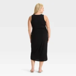 Women's Side-Tie Midi A-Line Dress - Ava & Viv™