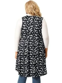 Agnes Orinda Women's Plus Size High Low Hem Skull Print Sleeveless Cardigans 9 Agnes Orinda Women's Plus Size High Low Hem Skull Print Sleeveless Cardigans -CUPSHE Store GUEST 6c5264be 049e 48f1 8690 44c09cc54c6f
