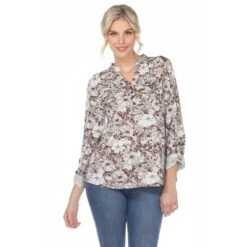 Women's Pleated Casual Floral Blouse - White Mark 15 Women's Pleated Casual Floral Blouse - White Mark -CUPSHE Store GUEST 6cdb80f7 25a2 4619 b063 7104e338549c