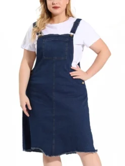 Agnes Orinda Women's Plus Size Overall Frayed Adjustable Strap Denim Suspender Shift Dress 14 Agnes Orinda Women's Plus Size Overall Frayed Adjustable Strap Denim Suspender Shift Dress -CUPSHE Store GUEST 7042819f ae11 4960 9f29 3dfa29d8a14a