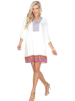 Women's Gabrielle Embroidered Dress - White Mark -CUPSHE Store GUEST 74c07953 dd98 4650 af00 a8f1b5c5f696